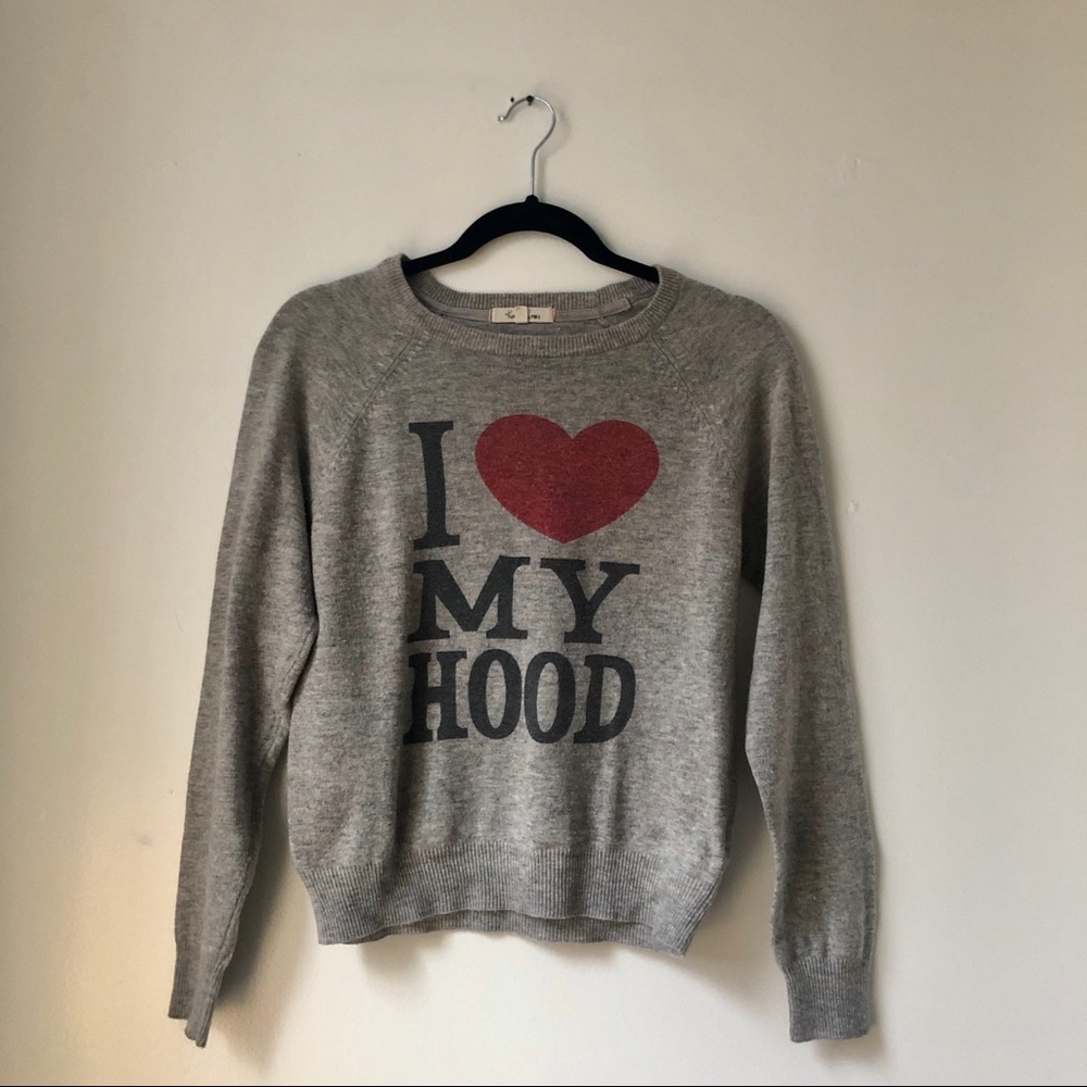 Heritage 1981 “I Love My Hood” preppy sweater